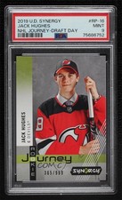 2019 Upper Deck Synergy Rookie Journey Draft Day /999 Jack Hughes PSA 9 MINT 8tn