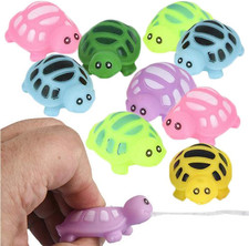 Rubber Water Squirting Turtles, Pack of 12, Bathtub and Pool Toys for Kids, Safe