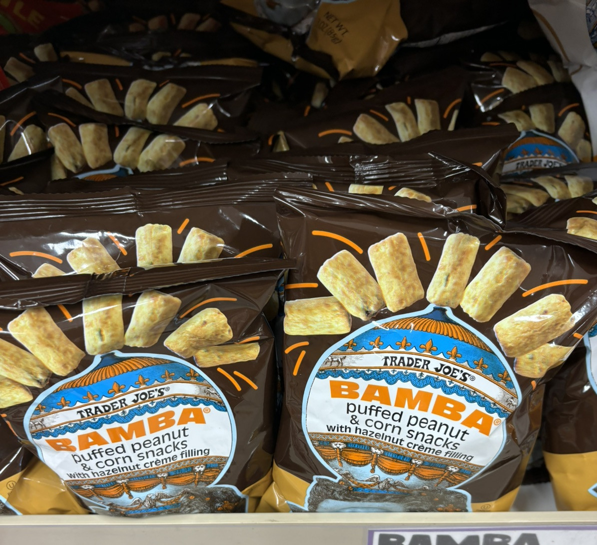 PACKS BAMBA PUFFED PEANUT CORN SNACKS DARK CHOCOLATE