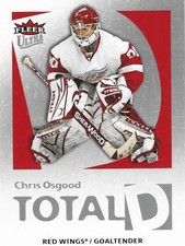 2008-09 Fleer Ultra - Total D Chris Osgood #TD11 Detroit Red Wings