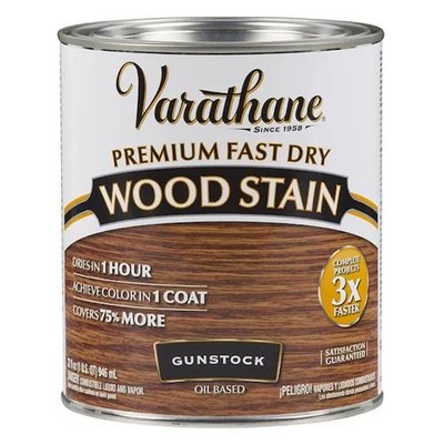 1 PC Rust-Oleum '262007 1 Qt Gunstock Varathane Premium Fast Dry Wood Stain