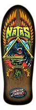 Santa Cruz Natas Kaupas SC PANTHER Skateboard Deck BLACK/BROWN SUNBURST FADE