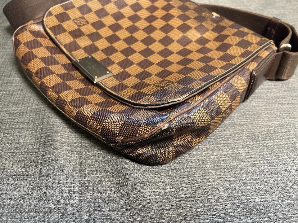 Bolso Mensajero Hombre Louis Vuitton Damier Marrón Buen Estado Foto 4 de 4