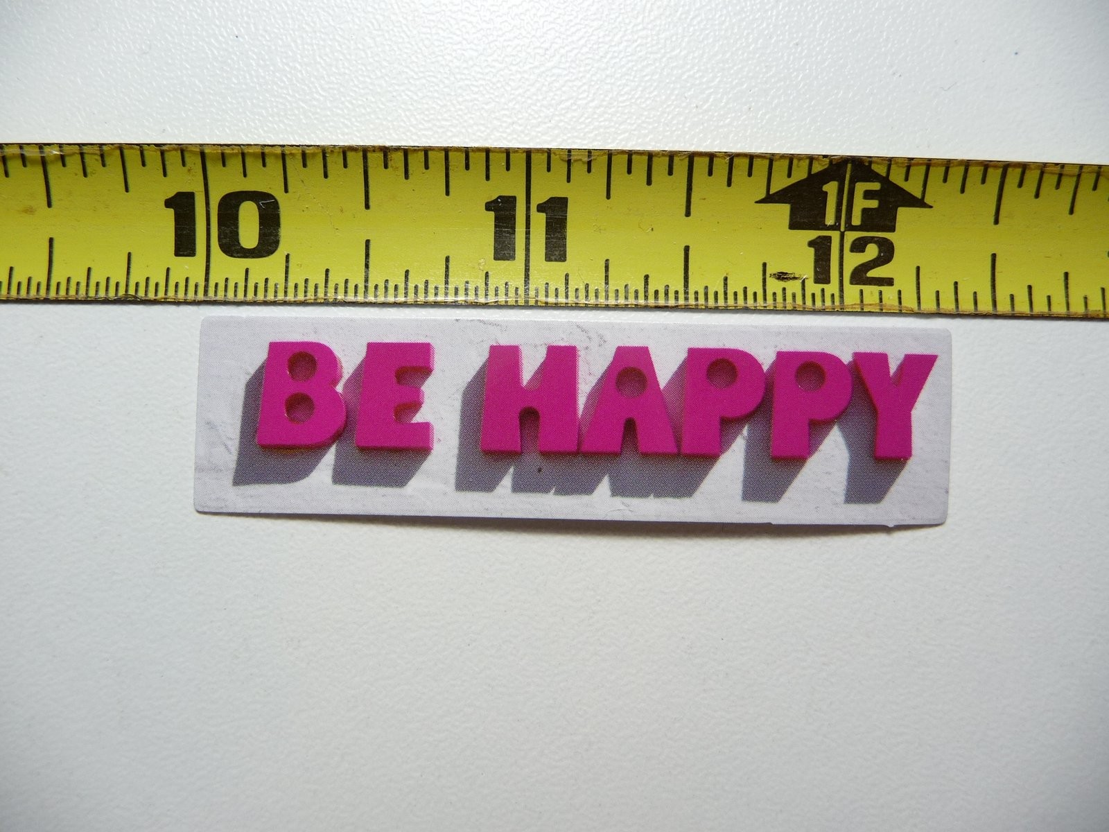 Happy Motivational Sticker Decal for Scrapbooking Positivity