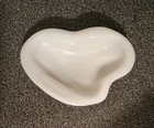 8.75"W Vintage BLENKO White Milk Glass Bowl Ashtray Freeform Amoeba Abstract