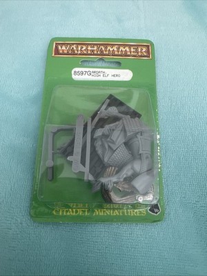 GW WHF High Elves High Elf Hero Mounted (1997 Ed) Pack New