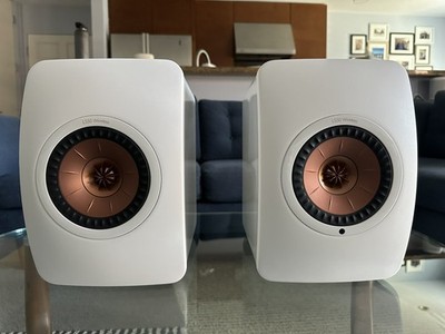 KEF LS50 Wireless (Gen 1) Gloss White/Copper - Excellent Condition