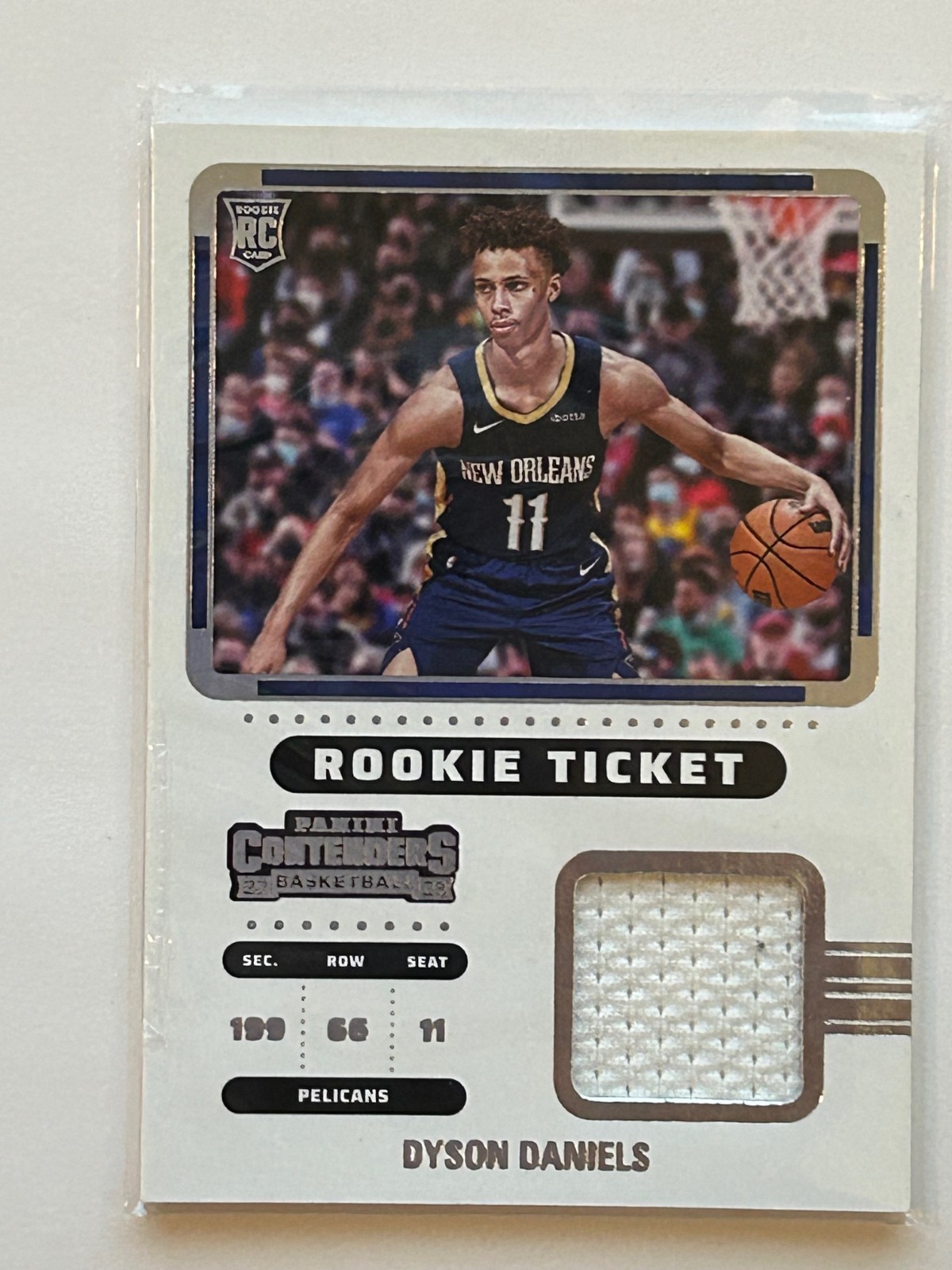 2022-23 Panini Contenders - Rookie Ticket Swatches Dyson Daniels #RTS-DDN 