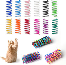48PCS 12Colors Cat Spring Toys for Indoor Cats Interactive Coil Springs for Se