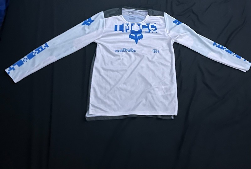 Fox Ranger Digi Image Long Sleeve Jersey In White Mountain Bike Cycling Top