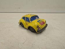 Vintage Takatoku Toys Japan Tin Litho Yellow Cab Volkswagen Taxi Friction Car
