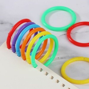 20PCS Circle Loose Leaf Ring Binder Hoop For DIY Photo Scrapbook Album Book