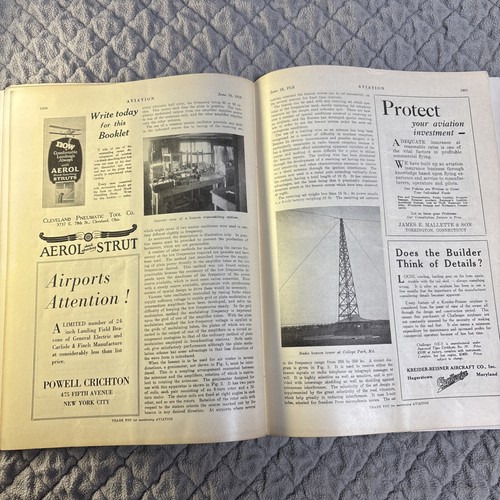 Antique Aviation Magazine. 1928. Wallace Touroplane. Radio Beacon. Pratt Whitney - Picture 13 of 14