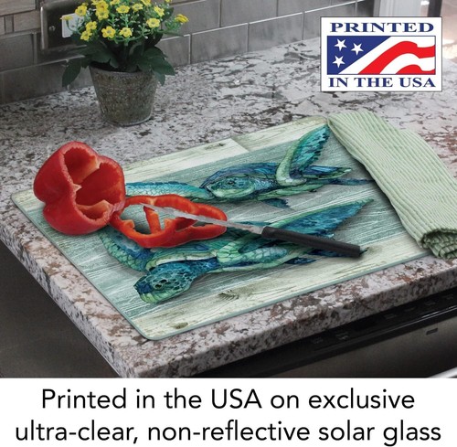 Northpoint Turtles gehärtetes Glas Schneidebrett 15" x 12 Hergestellt in den USA - Bild 4 von 7