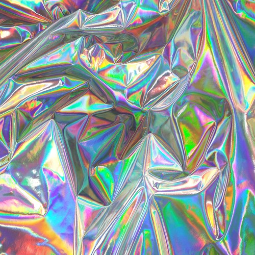 REFRAKTIVES HOLOGRAMM PU VINYL KUNSTLEDER 4-WEGE STRETCH ELASTHAN TANZ STOFF 54" - Bild 13 von 143