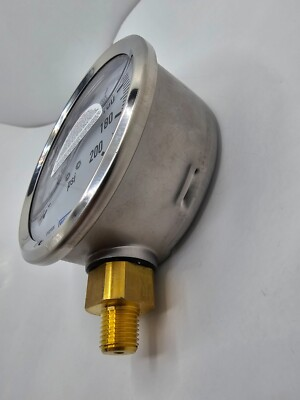 #ad #ad WIKA Pressure Gauge 0 200 PSI 8102PE05 $21.59