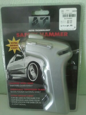 Life-saving gadget Safety Hammer by Auto Technology shatters glass easily