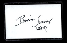 BRIANA SCURRY Soccer, UMASS, USA Olympic SIGNED / AUTOGRAPH 3 X 5 Index Card