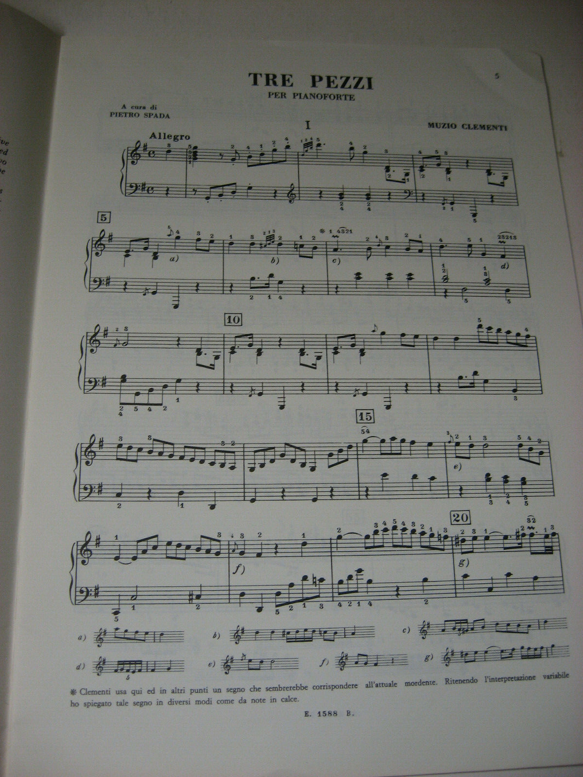 Muzio Clementi - Tre Pezzi per Pianoforte foto 2