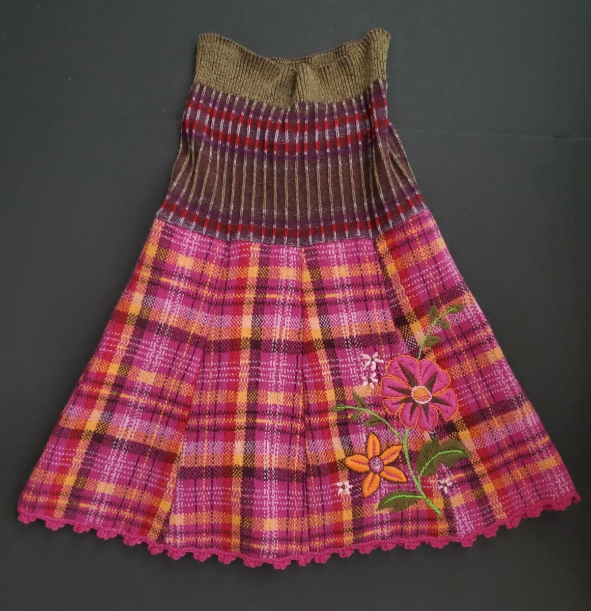 Embroidered clearance sweater skirt
