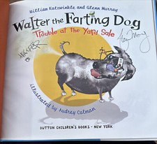 Walter the Farting Dog Trouble at the Yard Sale William Kotzwinkle 1st SIGNED