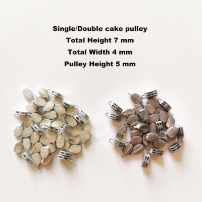 Metal Single/Double/Triple Cake Pulley Zinc Alloy 7 Mm RC Model Ship Fittings