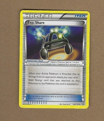 exp share pokemon card value 126/163 - Exp. (Reverse Holo) Uncommon Card Type EXP Share is Back After