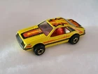 Hot Wheels Vintage 1979 Turbo Mustang Yellow Hong Kong Die Cast