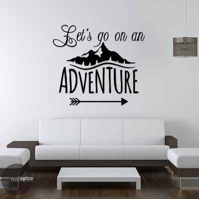 Let's Go On An Adventure Vinyl Wall Decal Sticker