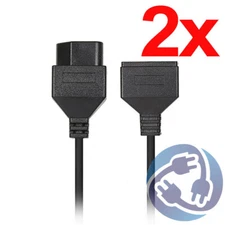 Lot 2x 6 ft Extension Cable for Original 1985 Nintendo NES Controller