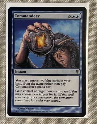 commandeer mtg card Commandeer [484] [Commander Masters] [Etched Foil] – Face to Face Games main image 1