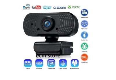 1080P Full HD Webcam mit USB Noise Cancelling Webkamera PC Videoaufnahme/EBSK