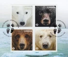 BEARS = TYPE II = POLAR Bear at UL = Official FDC = Grizzly, Polar Canada 2019