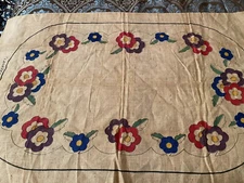 Vintage Primitive Rug Hooking Pattern "Lahaska Rose" No.3468  