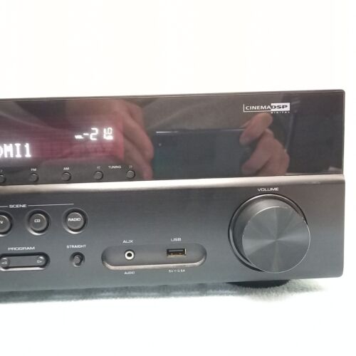 5.1 black AV receiver YAMAHA RX-V381 HDMI 3D 4K HDCP 2.2 HDR ARC Bluetooth USB - Picture 8 of 19