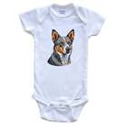 Cute Australian Cattle Dog Dog Breed Baby Bodysuit