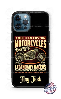American Custom Motorcycle Legendary Racer Phone Case For iPhone Samsung Google