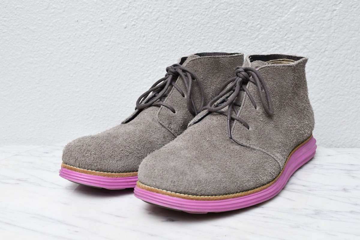 COLE HAAN LUNAR GRAND CHUKKA Comfort Suede Laced Up Ankle  display picture 3