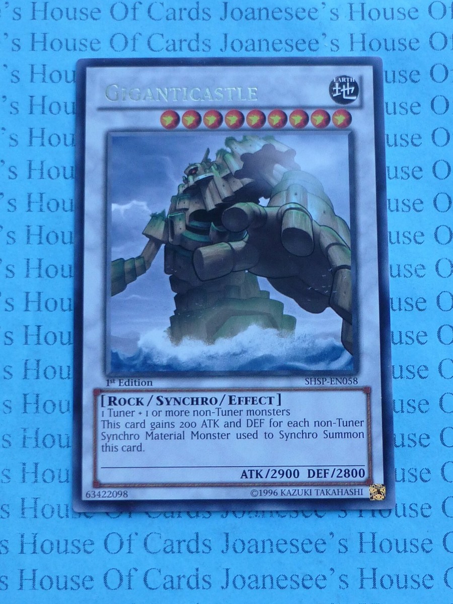Yu-Gi-Oh! Giganticastle (SHSP-EN058) – Shadow Specters, 1st Edition, Rare Sammelkarte