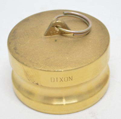 New DIXON VALVE & COUPLING 3'', G300-DP-BR Dust Plug, Type DP, Forged Brass, 3''