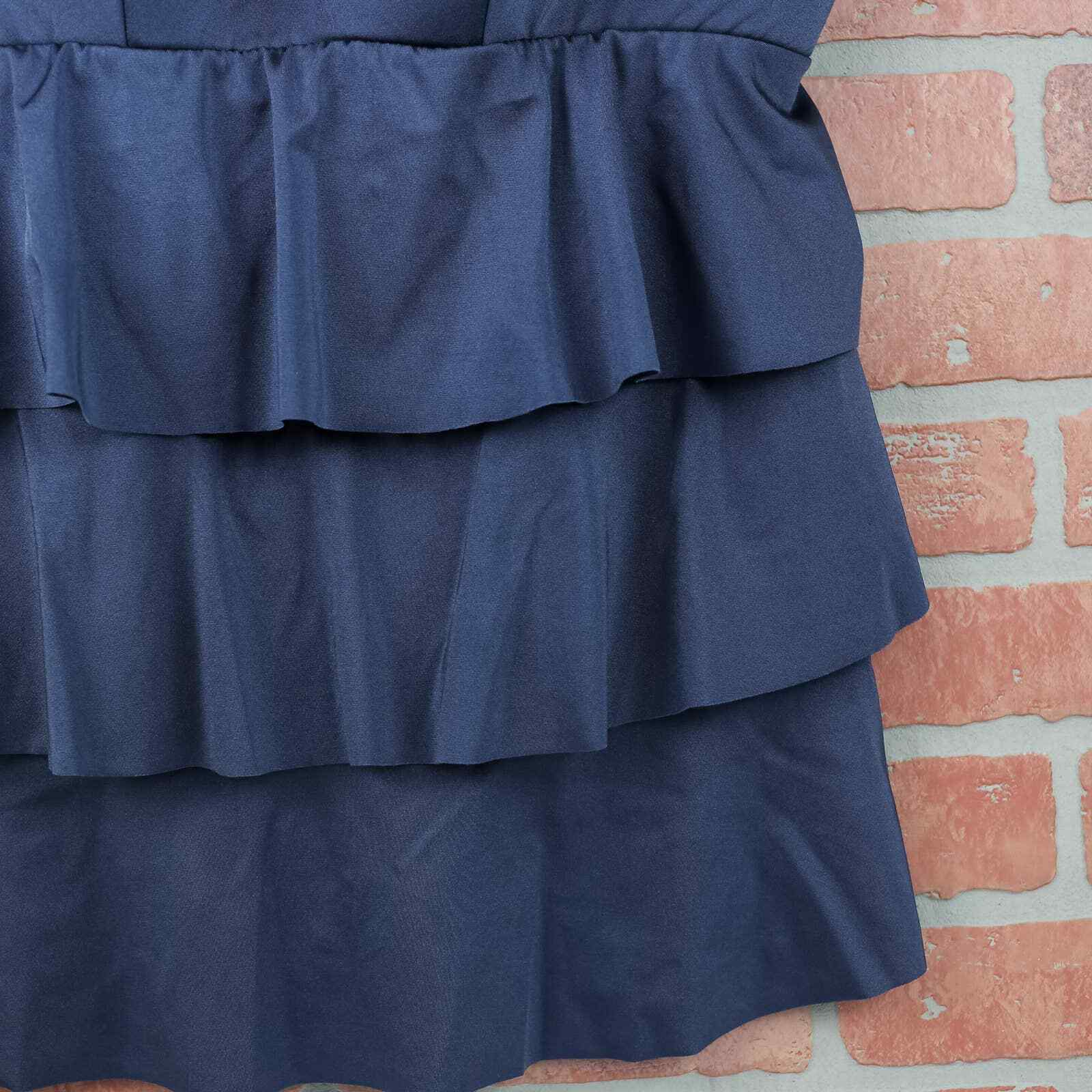 Swim by Cacique Navy Ruffle Tankini Top 18 Gem