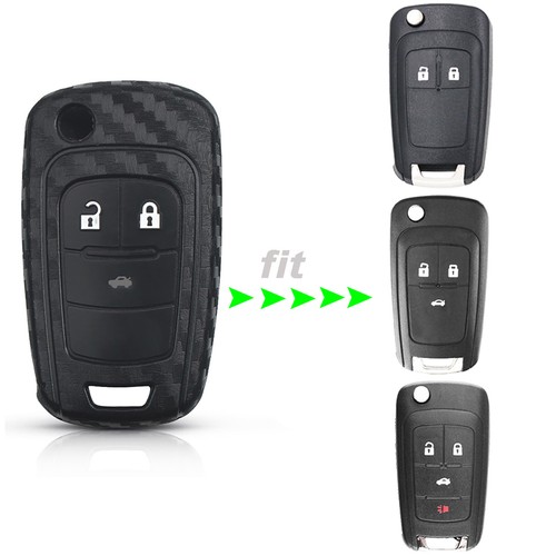 2/3/4Button Carbon_Fibre Key Case Fob Cover for Holden Barina Cruze Astra Epica - Picture 2 of 6