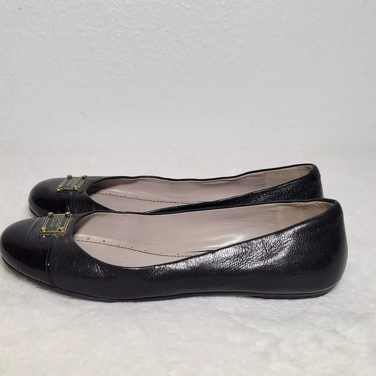 Black quilted ballet flats online