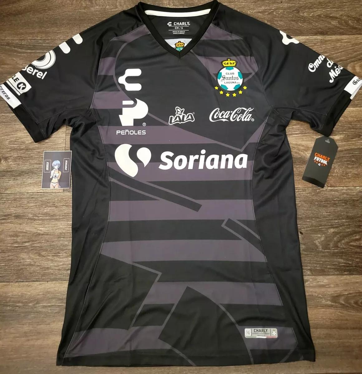 NWT Charly Santos Laguna 19/20 Goalkeeper Jersey Black Size Medium