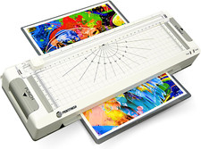 Plastificadora 4 en 1 para Oficina, con Perforadora, Guillotina y Cortador