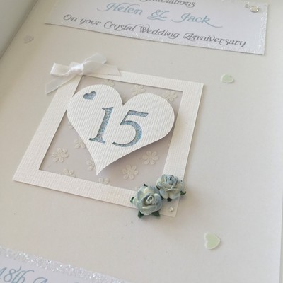 Anniversary 15 Anniversary Anniversary Card #004 Digital Oasis Congratulations Card 15