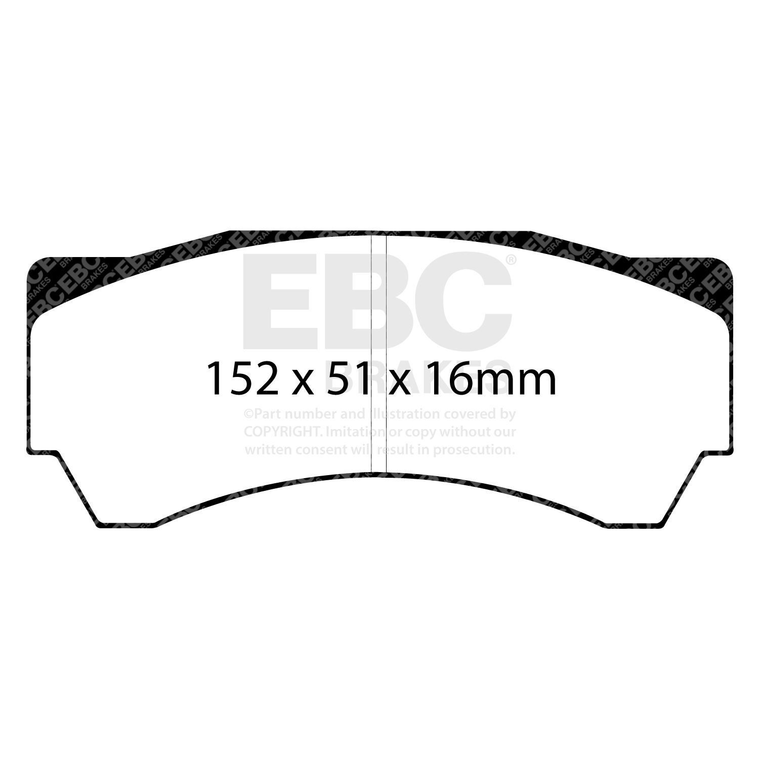 EBC DP8063RPX Track & Race Brake Pad Set