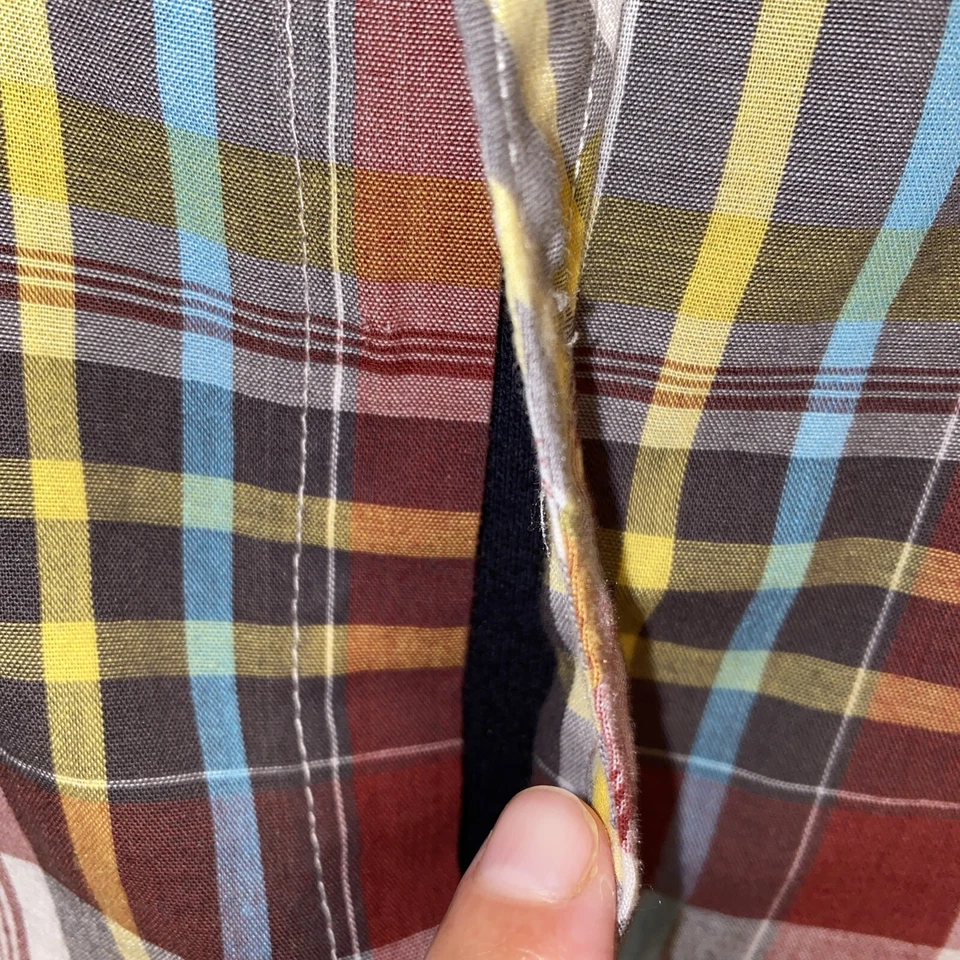 Camisa De Colección Ambigua A Cuadros Grande Patinador Grunge Y2K Ambig Abotonada Foto 3 de 4