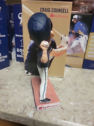 2011 Milwaukee Brewers Craig Counsell Bobblehead Red Prairie NIB - 第 4/4 張圖片