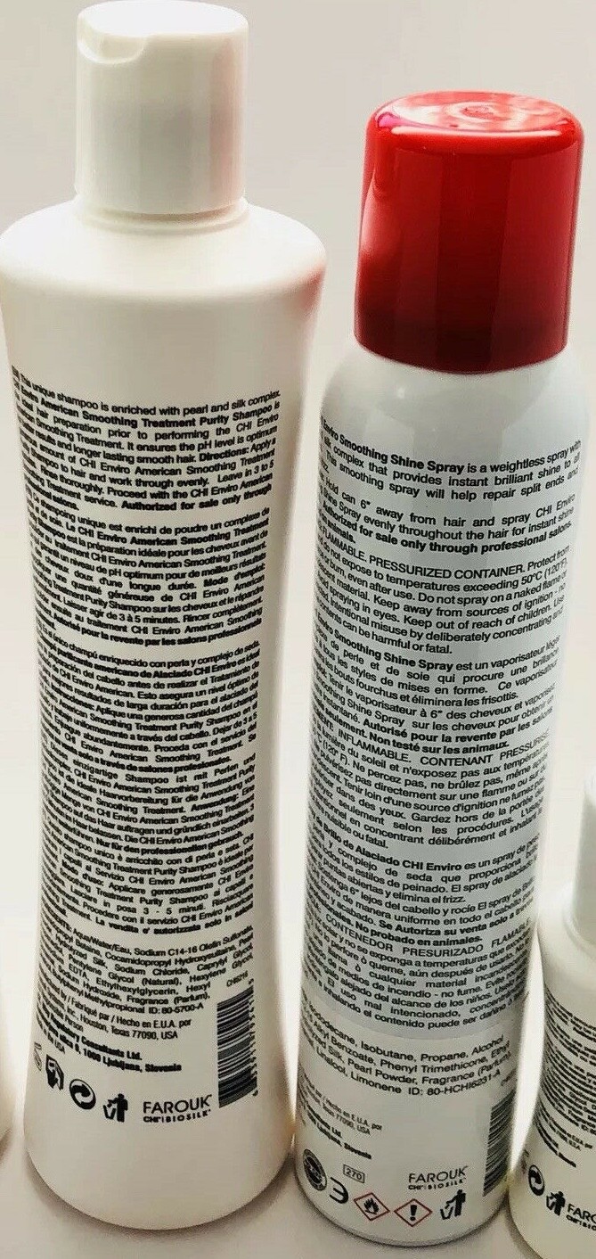 CHI enviro Smoothing treatment kit Highlighted Or Porous , SPRAY, SERUM